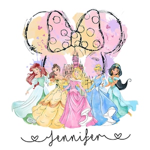 Princesa SVG personalizada, Princesa SVG de Disney, Princesa SVG retro, Princesa SVG con ambiente relajado, Diseño de grupo de chicas para camisetas, Aurora SVG