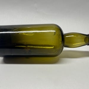 Vintage Green Bubbled Glass Bottle