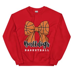 Bulldogs Bow Basketball - Adult Unisex Sweatshirt