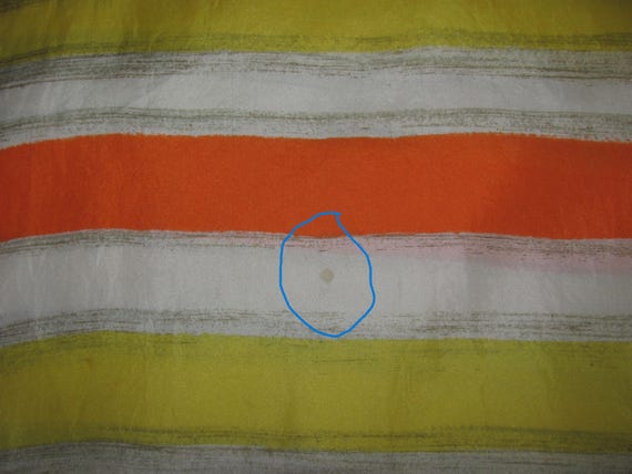 Vintage Echo Rectangular Silk Scarf - Orange, Whi… - image 8