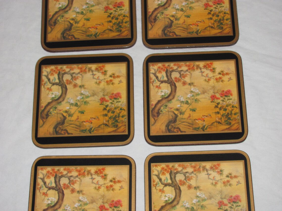 Vintage Pimpernel Coasters Set of 6 with Original Box Etsy