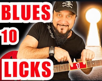 10 BLUES LICKS - Pentatonik Position 1 – Die Homebase des Blues | Workshop Pack