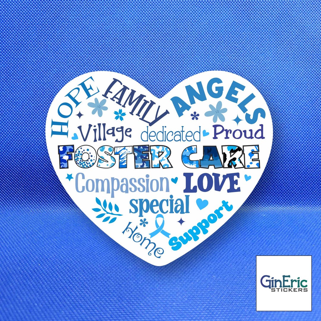 Foster Care Weatherproof Sticker - Etsy