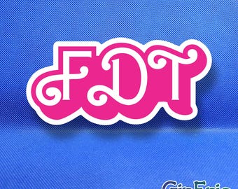 Pegatina resistente a la intemperie FDT de Donald Trump