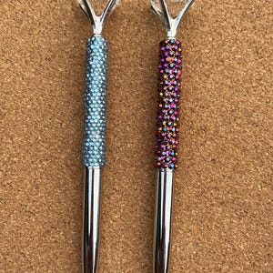 Caneta esferográfica de strass grande diamante presente