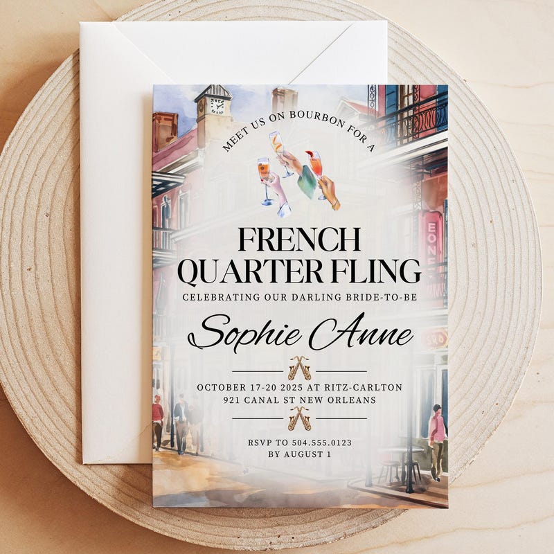 New Orleans Invite - Etsy