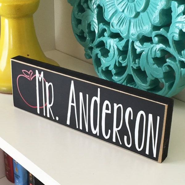 Personalized Teacher Desk Name Plate - Teacher gift