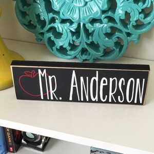 Personalized Teacher Desk Name Plate Teacher gift image 3