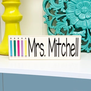 Personalized Teacher Desk Name Plate Teacher gift image 7