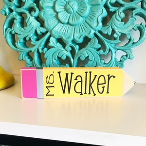 Personalized Teacher Desk Name Plate Teacher gift image 4