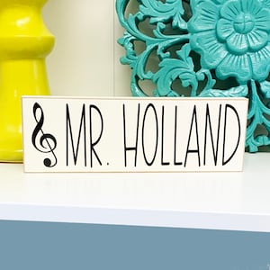 Music Teacher Gift, Desk Name Plate, Personalized Teacher Gift,