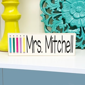 Teacher Christmas Gifts, Personalized Desk Name Plate, Teacher Graduation Gift
