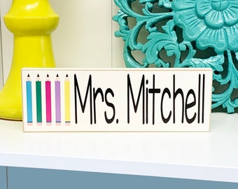 Teacher Christmas Gifts, Personalized Desk Name Plate, Teacher Graduation Gift