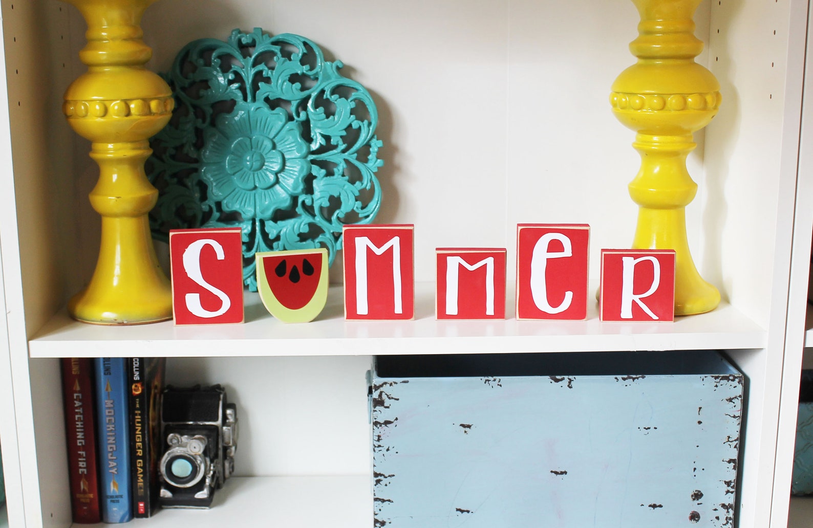 Summer Lovin' Wood Blocks Summer Shelf Decor Summer Etsy