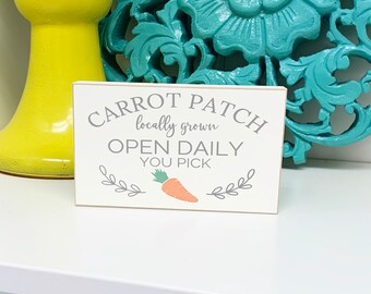 Easter Sign, Carrots, Easter Decor, Tiered Tray Decor