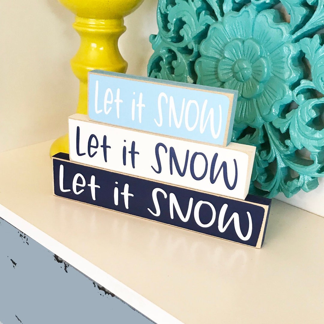 Let It Snow Sign, Winter Decor, Let It Snow Decor - Etsy
