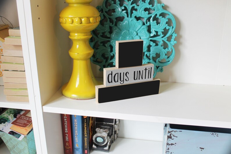 Days Until Stackers Countdown Blocks Countdown Chalkboard Etsy