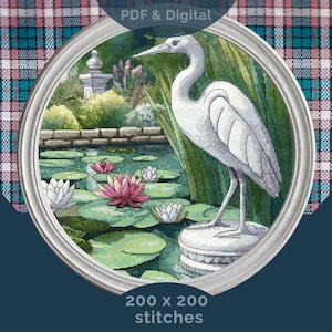 Victorian Garden Cross Stitch – Countryside Xstitch Pattern, English Garden Design, British Cross Stitch, Scotland PDF Download 200 Stitches