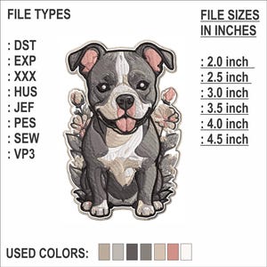 Bouledogue français - motif de broderie Machine - motif de broderie chiot bouledogue, motif de broderie tête de chien - 6 tailles - 8 formats