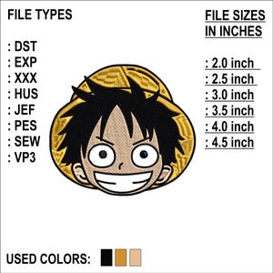 Boy Face Embroidery Design: Kids Machine Embroidery Pattern (Instant Download)