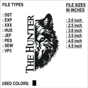 Wolf Head Embroidery Design: Realistic Animal Pattern (Digital File)