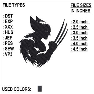 Superhero Embroidery Design File, Compatible with All Embroidery Machines - Pick Your Hoop Size - 6 Sizes - 8 Formats