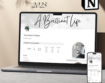 2025 Notion Planner | Ultimate Life Organizer (Digital Download)