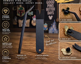Pin Popper Tool for Removing Disney & Trading Pins - Safe Pin Remover