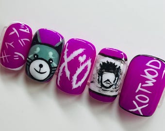 XO XOTWOD The Weeknd Concert Nails