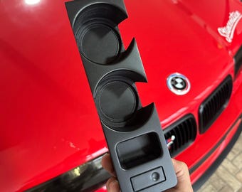 BMW E36 Getränkehalter – Design mit Knopf und Geldbörse-BMW E36 Getränkehalter – Design mit Knopf und Tasche