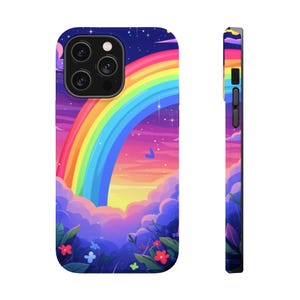 Rainbow case Iphone case 16 15 14 13 12 11 pro max ,MagSafe Compatible Tough Case, Gift for Her, phone case, Samsung s24,Google pixel 9