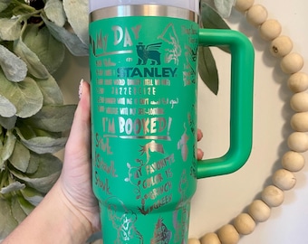 30oz mean green Engraved Stanley