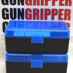 2 x 357/38 AMMO BOXES 50 Round&#39;s Each Blue Color (GUNGRIPPER.com)