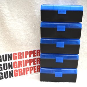 5 x 357/38 AMMO BOXES 50 Round&#39;s Each Blue Color (GUNGRIPPER.com)
