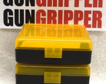 2 x BERRY'S PLASTIC STORAGE AMMO BOX BLUE COLOR 223/556 ACP 100 rd