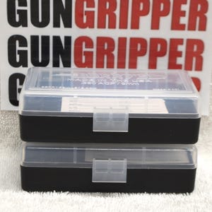 2 x 9mm/380 AMMO BOXES 50 Round&#39;s Each Clear Color (GUNGRIPPER.com)