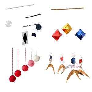 Classic Montessori Baby Visual Mobile Set , Montessori Baby Room Decorations, Newborn Baby Montessori Toys, Munari, Gobbi, Baby Shower Gift