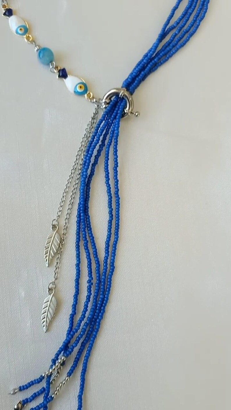 Brown Beaded Fish Necklace