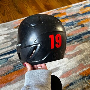 Sports Number Vinyl Decal