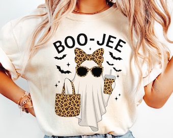 Boo-Jee Ghost Png, Leopard Ghost Png, Ghost Coffee Png, Funny Fall Png, Ghost Png, Girly Halloween Gift, Boojee Png