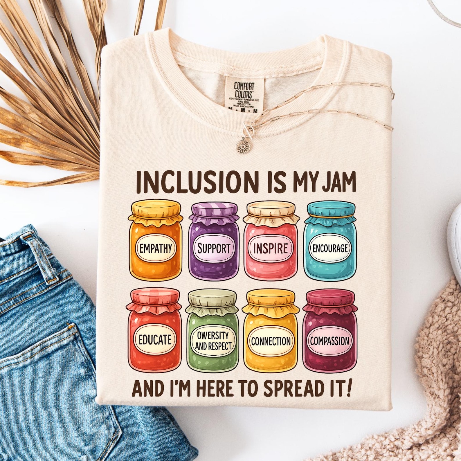 Gift Inclusion Sign Inclusion is My Jam Png Svg, Neurodiversity Png,sped Teacher Gift Png ...