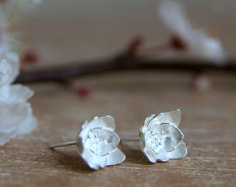 Blossom Flower Earrings | Floral Studs | Pretty Petal Jewellery | Handmade in UK