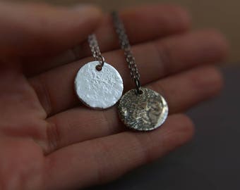 Silver Moon Pendant | Celestial Necklace | Handmade Jewellery