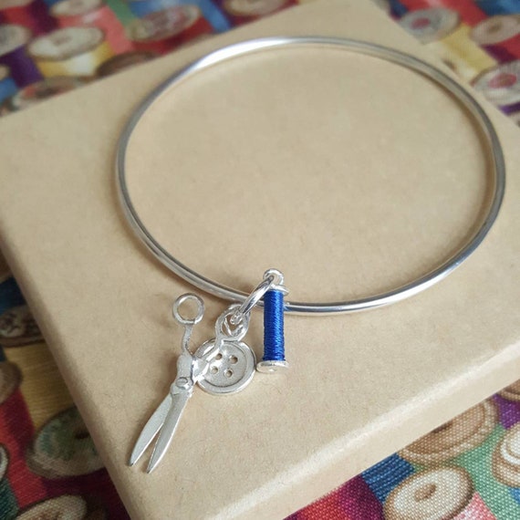Sewing charm deals bracelet