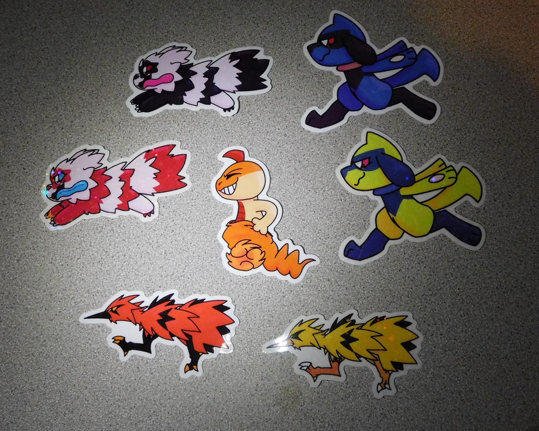 Pokémon Stickers, Runners' Set (3