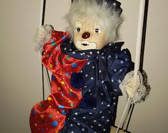 mimi the clown /シルクスクリーン Vintage High Jinx Clown and Monkey Battery Op Toy by