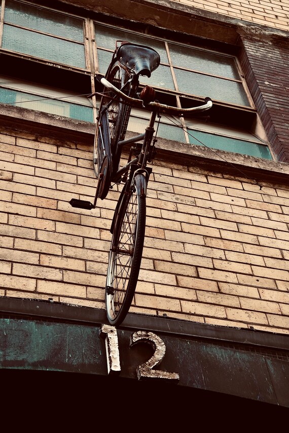 Impresión fotográfica de una bicicleta vintage en Melbourne Lane