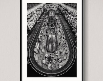 Sydney Queen Victoria Building Photo Print: Black and White Architecture