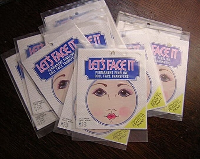 12 VICTORIAN FACE IRONON DOLL FACE TRANSFERS PAINTABLE Etsy