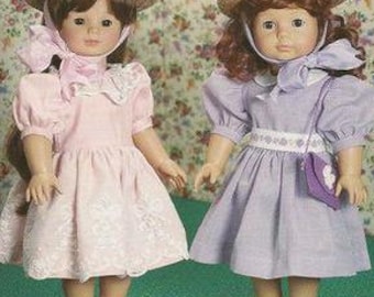 18 INCH doll clothes patterns , Tea party dress pattern , ENGLISH PDF , Gorgeous doll dress, Summer doll dress Sewing for doll